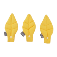 HIKOINU 寵物背帶吊飾 項圈吊飾 - 黃色楓葉, 1個, 大楓葉 約15cm, 黃色