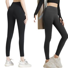 까미샵 하이웨스트 여성용 레깅스 힙업 노Y존 1+1