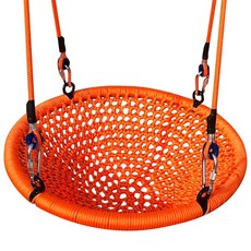 딩밍월드 야외 원형해먹 카페 라탄 행잉 흔들의자 펜션, 멀티컬러 60cm, 1개