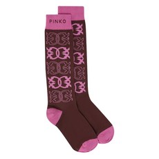 핀코 패턴 니하이 양말