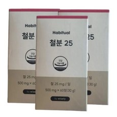 철분 500mg x 60정 x 3박스 영양제 임산부 가임기 운동선수 청소년 어린이