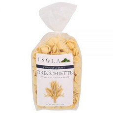 Isola 브론즈 컷 오레키에트 - 473.2ml(16온스) 백 - 정통 이탈리아 파스타 - 100% 듀럼 밀 세몰리나로 제작 - 우수한 소스 흡수 및 고급 요리를 위한 전통적, Isola 브론즈 컷 오레키에트 - 473.2ml(16