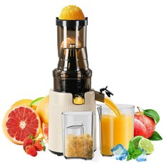 착즙기 자동 과일 야채 올인원 원액기 녹즙기 쥬스믹서기, 아이보리, 1