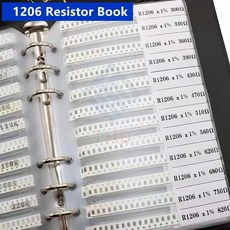 0402 0603 0805 1206 5% SMD 칩 저항기 샘플 북 170 값 0R - 10M ohm SMT 전자 저항 모음 키트, 1206 170valuesX25pcs