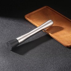 臺灣*出貨 酒吧靈魂 不鏽鋼雞尾酒搗棒 檸檬薄荷葉壓碎棒莫吉托搗碎棒MOJITO, 1個, 經典款【原色】