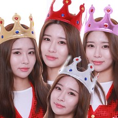 스펀지 왕자왕관 생일왕관 파티소품 내컷 용품, 골드
