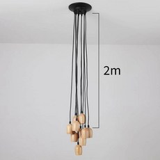 빈티지 펜던트 나뭇가지 샹들리에 거실 침실 식당 아트 천장 걸이식 램프 홈 장식, [02] 6 heads, [01] no bulb and branch, 1개