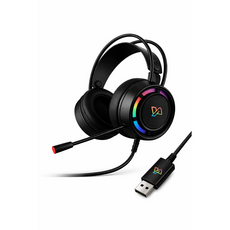 [야인컴퓨터] YAIN M150 가상 7.1채널 RGB 게이밍 헤드셋, 블랙, M150 RGB