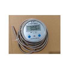 巨匠工廠全不銹鋼電子數顯溫度計高精度測水溫計DTM491工業高溫測溫, 全不銹鋼2米無螺紋探頭, 1個