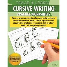 (영문도서) Trace & Learn - Cursive Writing: Practice Worksheets Paperback, Mathyz, English, 9780999740804