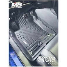 T.C車用品 適用 喜美 CIVIC 11代 油電版 M8 TPE 3D立體汽車腳踏墊 防水超服貼, 全套腳踏墊(不含後廂), 1個