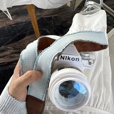 手工相機肩帶 適用拍立得 單眼相機斜挎背帶 可調節單肩掛脖兩用 新北出貨, 1個, 千鳥藍