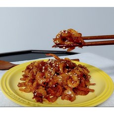 [새마을 시장 미소담찬] 바삭하고 쫄깃한 수제 건새우 고추장조림 고추장볶음 건새우 볶음 _ 마른반찬 200g, 1개