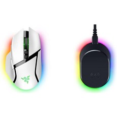 레이저 바실리스크 V3 프로 화이트 무선 게이밍 마우스 30000DPI RGB 충전독 포함 FPS 프로게이머 e스포츠, V3 Pro - 무선, 생쥐
