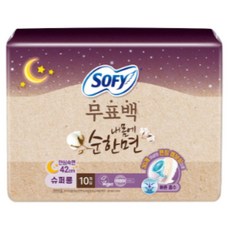 쏘피 유기농 자연의색 무표백 슈퍼롱 10개 오버나이트/슈퍼플러스 오버나이트, 오버나이트 이상, 10개입, 4개