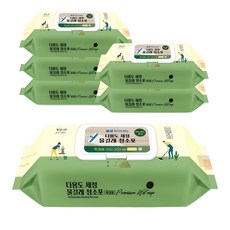 녹색나라 다용도 세정 물걸레 청소포 캡형 25매, 6개