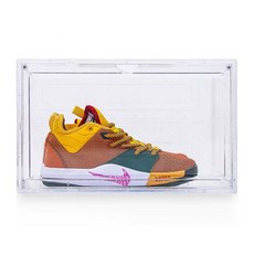 한정판신발 투명 조립식 운동화보관함1P 자취생 구두보관 오피스텔, 블랙투명