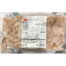 에쓰푸드 훈제치킨닭가슴살 슬라이스 훈제닭 업소용 500g X5, 훈제치킨닭가슴살 500g X5, 5개