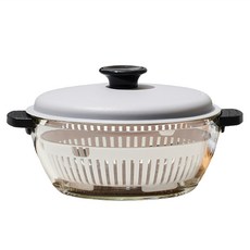 OVEN LOCK 耐熱玻璃 微波爐與烤箱專用烹飪鍋 2.3L, 混合顏色, 1個