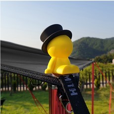 블랙스미스 젠틀맨 타프 폴대캡 낙뢰방지 타프고정 (옐로우), 옐로우, 1개
