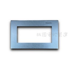Panasonic GLATIMA系列開關蓋板 不鏽鋼金屬蓋板, 1個, 橫式
