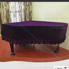 拾光優選好物 【防塵美觀】三角鋼琴罩 三角琴罩 加厚金絲絨三角琴罩鋼琴罩新款。, 棗紅色,220, 1個