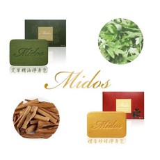 【JOKO JOKO】Midos 蜜朵斯 艾草精油淨身皂 檀香珍珠保濕皂 1+1套組 現貨秒出, 1個