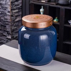 景德鎮陶瓷油缸 帶蓋密封儲油罐, 1個, 10.0公斤, 無孔
