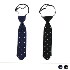 어린이행사 심플도트 유아 아동 어린이 니트 넥타이