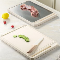 FASEN 파센 다용도 304 스텐도마 양면 항균 위생 이유식 도마, 1개, CB 001