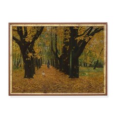 빈티지 가을 숲 풍경 포스터 무디 러스틱 팜하우스 나무 캔버스 그림 거실 벽장식 홈 데코, 14. 9