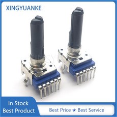 3PCS RK12 유형 듀얼 6 핀 B10K 센터 위치 지정 오디오 볼륨 전위차계 D 샤프트 길이 23.5MM, 03 50k옴