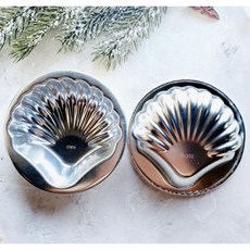 4吋貝殼瑪德蓮模具 F3201，輕鬆脫模，製作可愛點心, 1個, 陽極(非不沾)買一送一