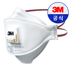 쓰리엠 Aura 안면부 여과식 특급 방진마스크 9332K+, 10개