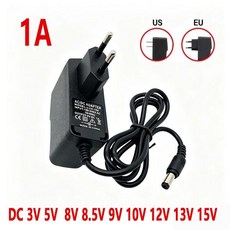 AC DC 전원 어댑터 12V 5V 6V 공급 스위칭 충전기 110V 220V 9V 3V 1A 컨버터 LED 스트립용, 03 5V, 01 1A, 02 US
