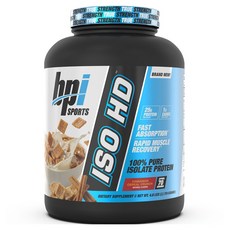 Bpi ISO HD 分離乳清蛋白粉 肉桂穀物脆片口味, 1個, 2.17kg