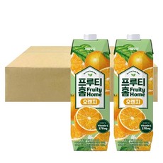 서울우유 프루티홈 오렌지, 1L, 9개