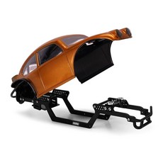 1/18 INJORA TRX4M 유니버설 LCG 섀시용 인테리어가 포함된 BUG18 바디, Orange Chassis Set