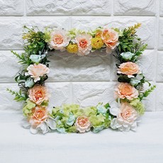 靈骨塔墓碑裝飾用迷你花圈框, 混色