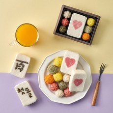 [떡보의하루 본사] 답례떡 정담2호 (하트) 전국150여개 매장 직접배달, 175g, 20개