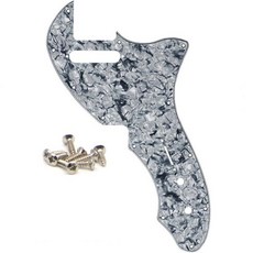 69년형 텔레캐스터 씬라인 다크 토터스 모델에 맞는 나사 포함 기타 픽가드 플레이트 재발매 부품 2329870, Grey Pearl, 1개