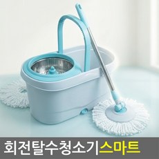 회전 물걸레 통돌이 청소기 극세사 걸레 업소용 핸드스핀 바닥 청소 밀대, 회전 디럭스 걸레 6개, 1개