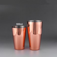 玫瑰金不鏽鋼調酒杯 - 時尚居家調酒必備，輕鬆調製專業級雞尾酒, 1個, 調酒杯500ml