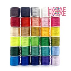 하태하태 컬러 나일론 매듭실 1롤 1.5mm 총장 약 55M 매듭끈 팔찌 발찌 만들기, 1개, 23.헌터그린
