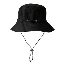 믹스MICS 남녀공용 넓은챙 골프 등산 벙거지 모자 썬캡 방수 접이식 수납 턱끈 스트랩 여성 남성 캠핑 낚시 아웃도어 사파리 버킷햇 모자, 블랙(Free Size)