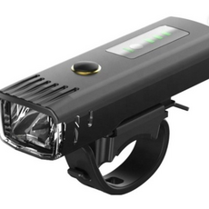 AURRA 자전거 라이트 세트 C타입 충전식 전조등 후미등 배터리 잔량 디지털 표시 스마트 광센서 10시간 초장시간 지속 초강력 방수 전기자전거 라이트, 블랙, 2개