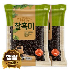 현대농산 국산 찰흑미 2kg, 2개