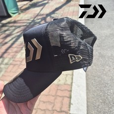 다이와 뉴에라 모자 DC-5533NK 남녀공용 메쉬 캡 모자, 블랙