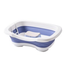 可折疊臥床洗頭盆 孕婦月子洗頭神器 臥床老人沖頭盆, 1個, 藍色可折疊 常規款