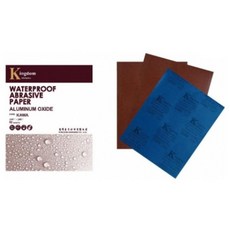 Kingdom 防水氧化鋁砂紙 乾濕兩用 適用木材金屬 9x11吋 80-400號粒度, 1個, 240#